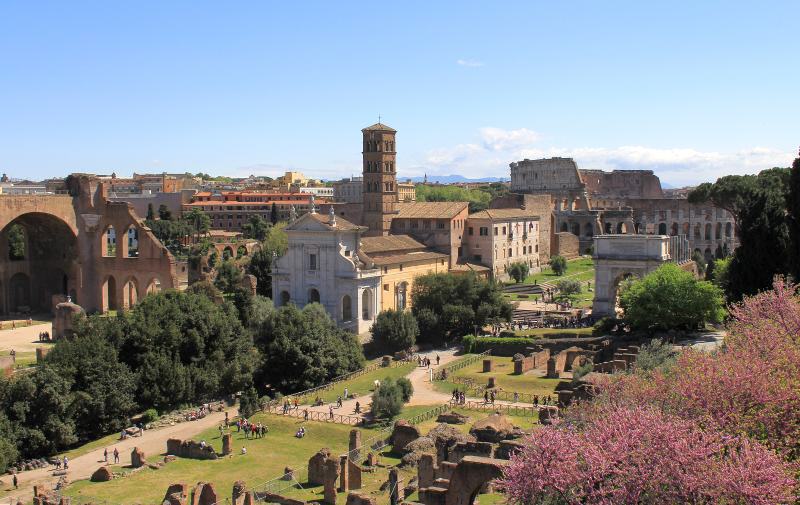 Rom - Kirchen im Forum Romanum