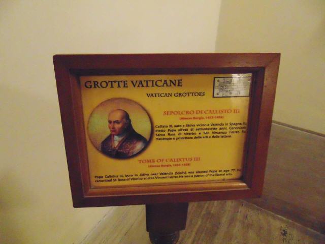 Vatikan - Vatikanische Grotten